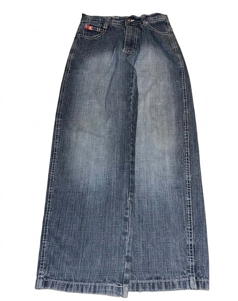 Southpole Y2K Vintage Baggy Wide Leg Denim Jeans Size 10